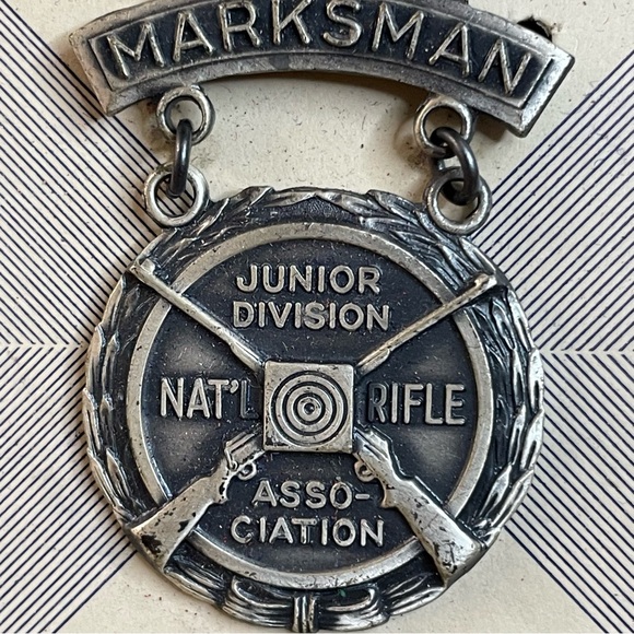 National Rifle Association junior classification Marksman pin - Picture 5 of 5